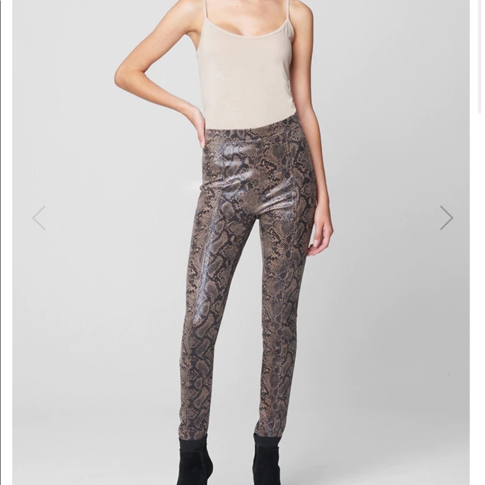 NWT Blank NYC Boomslang Snake Vegan Leather Leggings